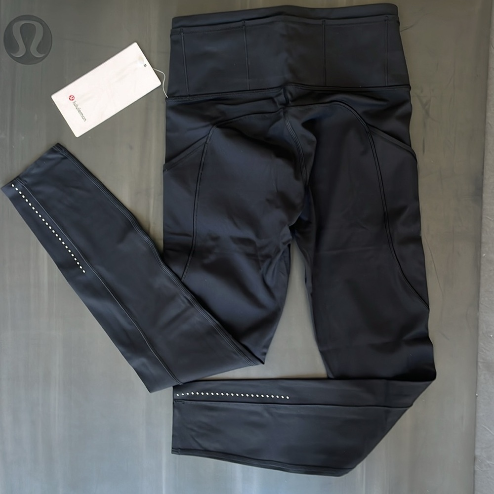 lululemon Fast & Free 7/8 Tight II High Rise Nulux 25" Black 4 NWT *Discontinued - Picture 5 of 5